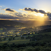 Buy canvas prints of Sunset Peak District  by chris smith