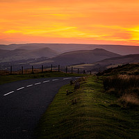 Buy canvas prints of Peak district Sunset  by chris smith