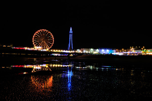 Blackpool Lights Picture Board by chris smith