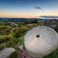 Buy canvas prints of Peak District millstone  by chris smith