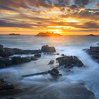 Buy canvas prints of Sunset at Cobo  by chris smith