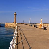 Buy canvas prints of Whitby Pier    by chris smith