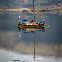 Buy canvas prints of Boat on the Loch  by chris smith