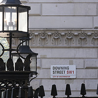 Buy canvas prints of Downing Street's sign  by chris smith