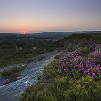 Buy canvas prints of Norland moor sunset     by chris smith