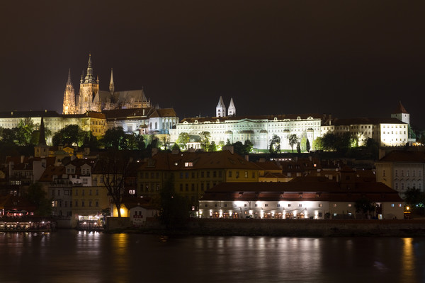 Prague at Night  Picture Board by chris smith