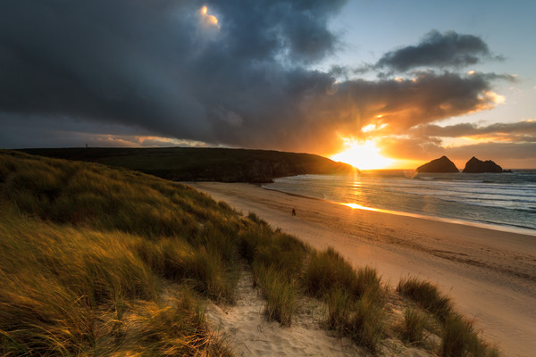 Holywell Bay Sunset  Picture Board by chris smith