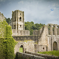 Buy canvas prints of Fountains Abbey  by chris smith