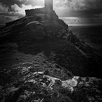 Buy canvas prints of Brentor church  by chris smith