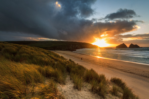 Holywell Bay Sunset     Picture Board by chris smith