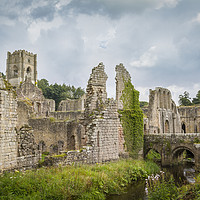 Buy canvas prints of Fountains Abbey  by chris smith
