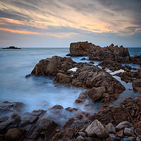 Buy canvas prints of Guernsey Sunset   by chris smith