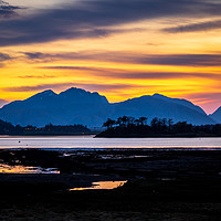 Buy canvas prints of Loch leven Sunset  by chris smith