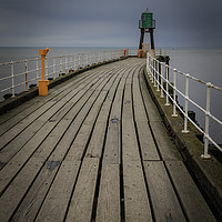 Buy canvas prints of Whitby Pier     by chris smith