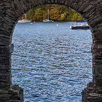 Buy canvas prints of lake through a arch   by chris smith
