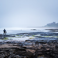 Buy canvas prints of Bamburgh Castle on the Northumberland coast.   by chris smith