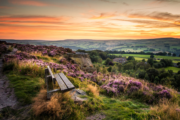 Yorkshire Sunset   Picture Board by chris smith