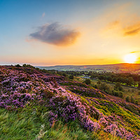 Buy canvas prints of West Yorkshire Sunset   by chris smith