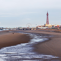 Buy canvas prints of Blackpool on beach by chris smith