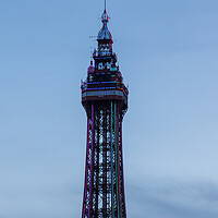 Buy canvas prints of Blackpool tower at night  by chris smith