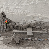 Buy canvas prints of Sand sculpture by chris smith