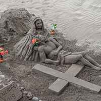 Buy canvas prints of sand sculpture in tenerife by chris smith