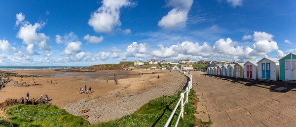 Crooklets beach Bude in North Cornwall Canvas Print by chris smith