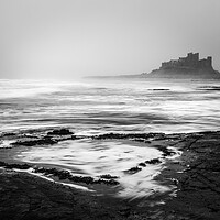 Buy canvas prints of Bamburgh Castle on the Northumberland coast.  by chris smith