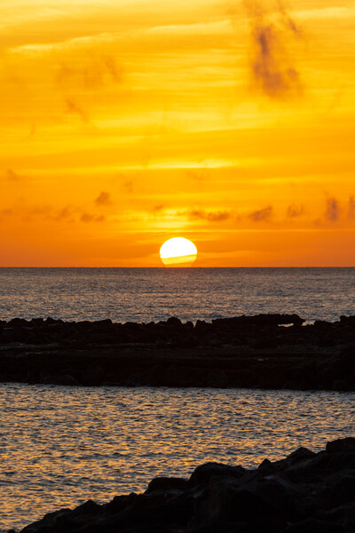 Fuerteventura sunrise Picture Board by chris smith
