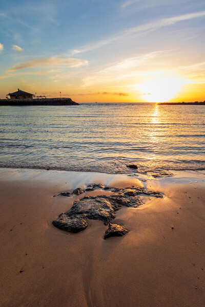 Fuerteventura sunrise Picture Board by chris smith