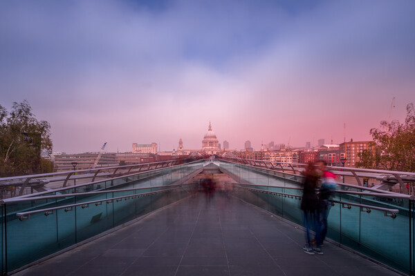  Millennium bridge and st Paul's Picture Board by chris smith