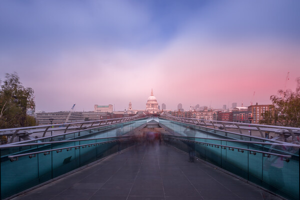  Millennium bridge and st Paul's Picture Board by chris smith