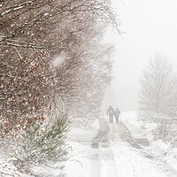Buy canvas prints of Snow covers the roads by chris smith