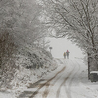 Buy canvas prints of Snow covered roads by chris smith