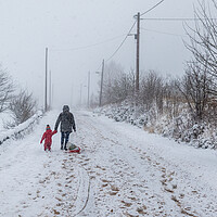 Buy canvas prints of Snow day by chris smith