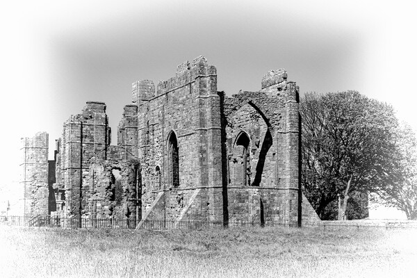 lindisfarne priory Picture Board by chris smith