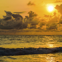 Buy canvas prints of Sunset at Vagator Beach, Goa by Swapan Banik