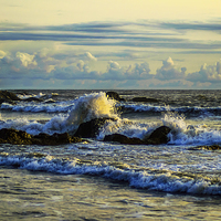 Buy canvas prints of Landscape of Vagator Beach, Goa by Swapan Banik