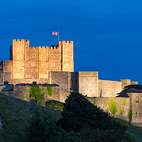 Buy canvas prints of Dover Castle Blue Hour by Stewart Mckeown
