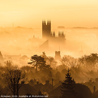 Buy canvas prints of Canterbury Cathedral in the Fog by Stewart Mckeown