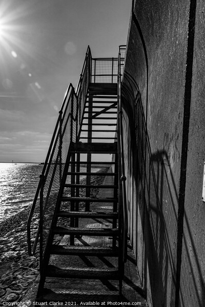 Ascending Canvey Island's Towering Stairs Picture Board by Stuart Clarke