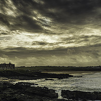 Buy canvas prints of Storm Clouds over Fistral by MATT MENHENETT