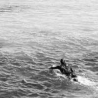 Buy canvas prints of Paddling out, Fistral, Newquay by MATT MENHENETT