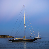 Buy canvas prints of Yacht at Dusk by Philip Enticknap