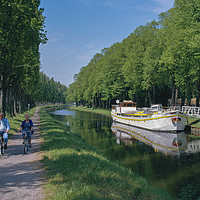 Buy canvas prints of Canal De La Somme,Abbeville ,Picardy France by Philip Enticknap