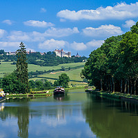 Buy canvas prints of Burgundy Canal France,  by Philip Enticknap