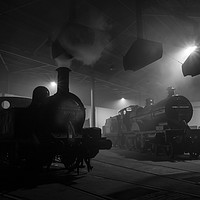 Buy canvas prints of Barrow Hill Roundhouse ,Steam Locomotives by Philip Enticknap