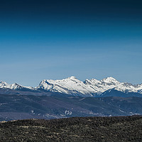 Buy canvas prints of Snow Capped Pyrenees Mountains ,Northern Spain by Philip Enticknap