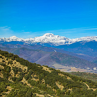 Buy canvas prints of Snow Capped Pyrenees Mountains ,Northern Spain by Philip Enticknap