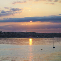 Buy canvas prints of Sunset Wootton Creek Isle of Wight  by Philip Enticknap